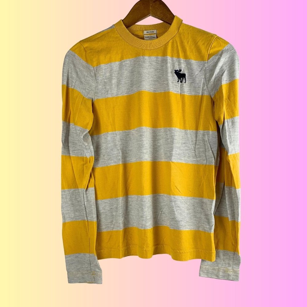 Abercrombie Youth Classic Striped Long Sleeve Muscle Shirt - Pre-Owned